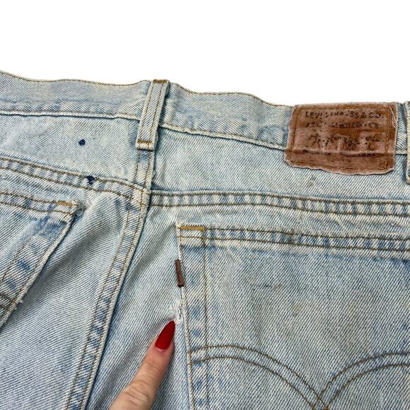 Levi’s Vintage 90s 540 Relaxed Fit Jeans USA FLAW Light Wash Mens 34x32 - Picture 6 of 9